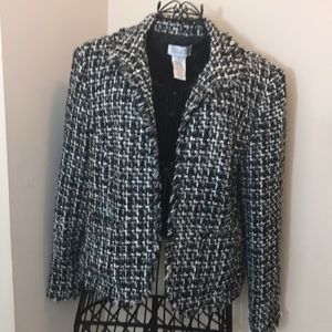 JohnPaulRichard Black, White & Gray Blazer Size 12